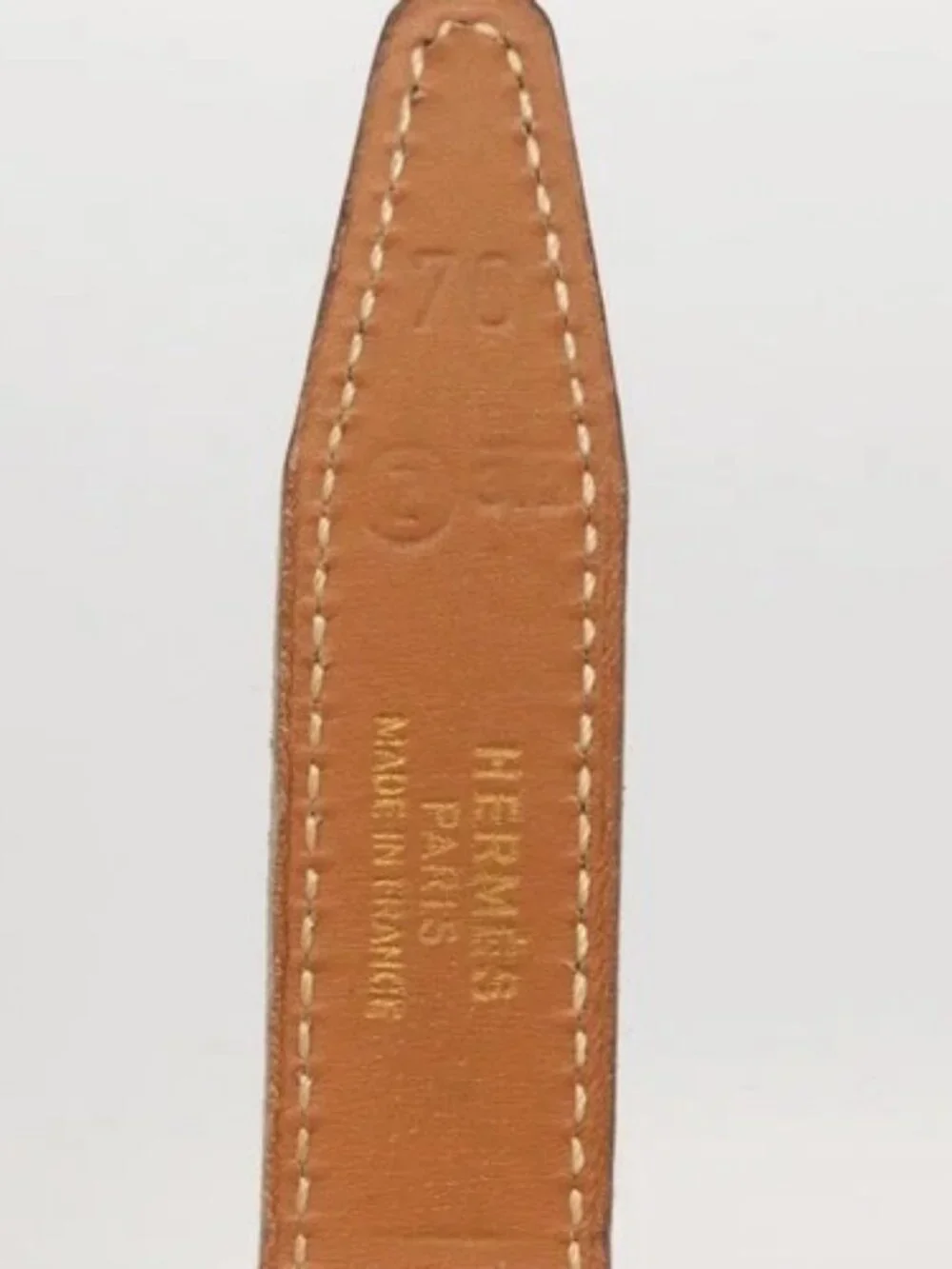 HERMES H Constance Reversible Belt Leather 33.1" Black Auth 168763 - Picture 9 of 9